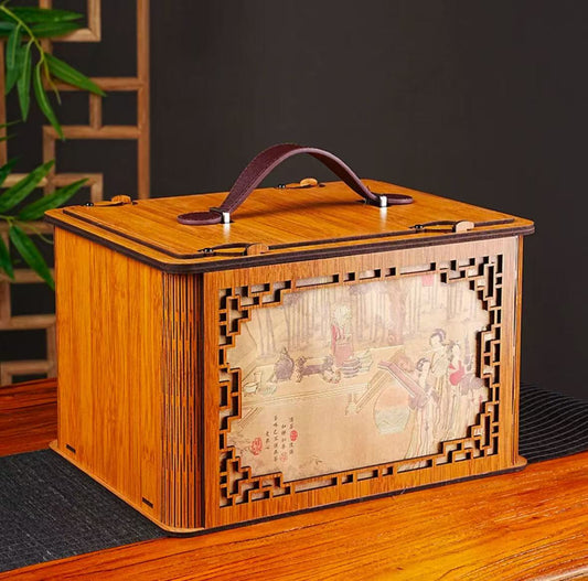 6161 Vintage Wooden Box Storage Box