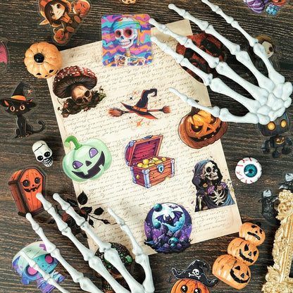 1215 50 Halloween PET Stickers - Memo Journals