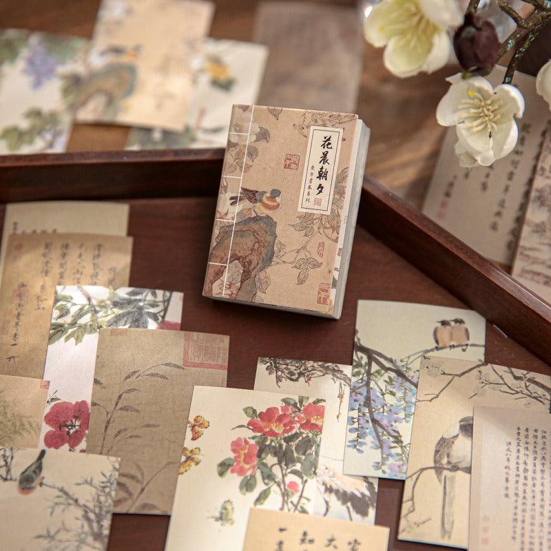 2052 Japanese Paper Stickers Doumoto Oriental Scrolls Series - Memo Journals