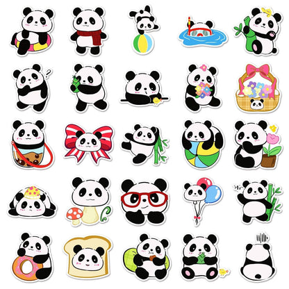 1046（50 Panda Stickers） - Memo Journals