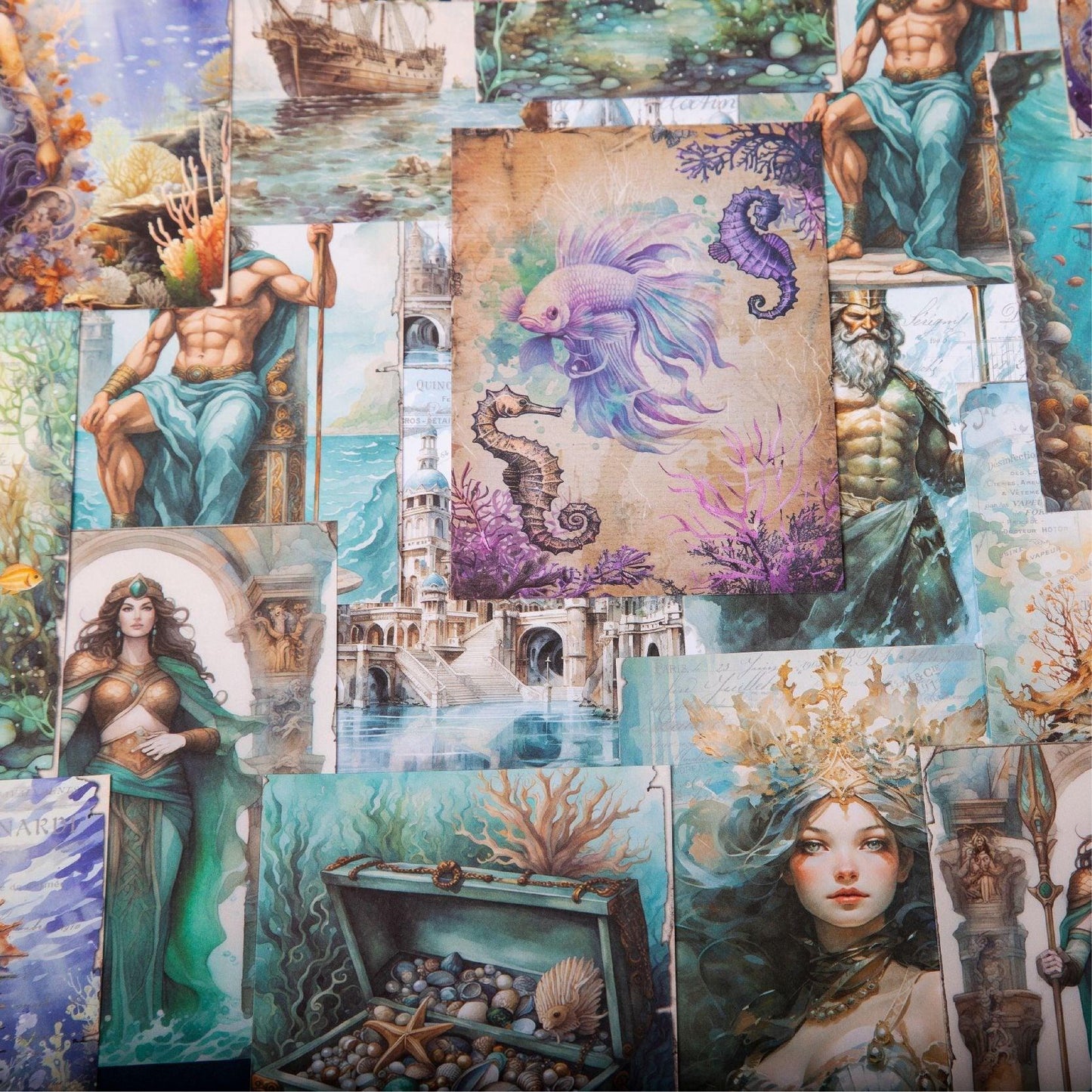 2031 Material Paper Fantasy Underwater Series - Memo Journals