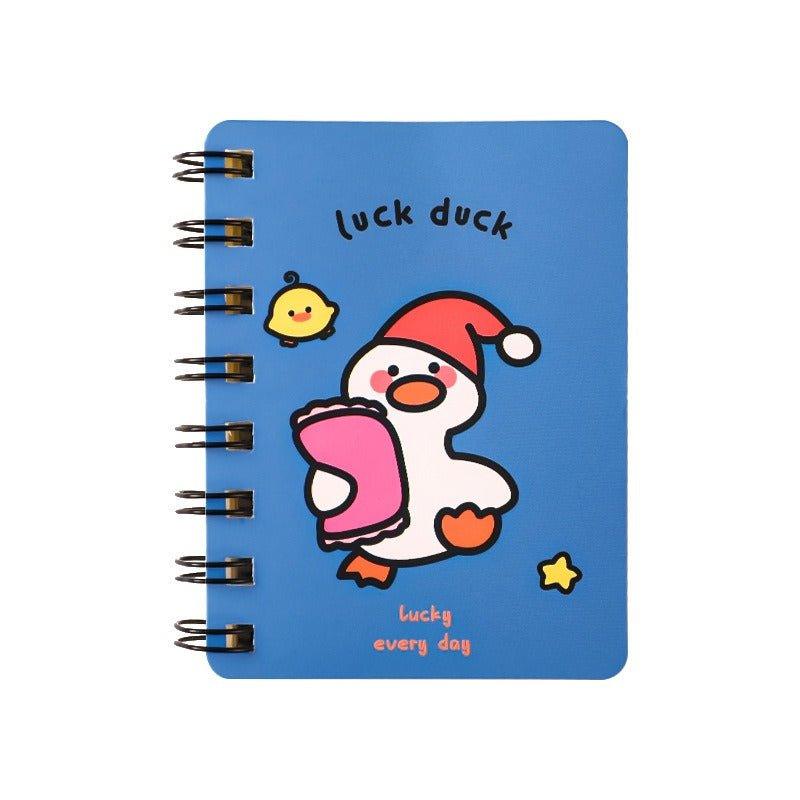 4018 a7 coil book cartoon animal portable diary cute stationery - Memo Journals