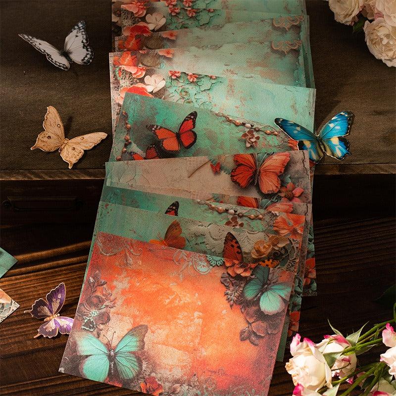 2040 Material Paper Color Butterfly Messenger Series - Memo Journals