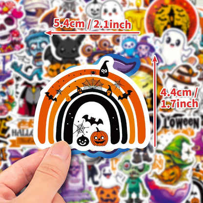 1210 50 Halloween Stickers for the Dead - Memo Journals