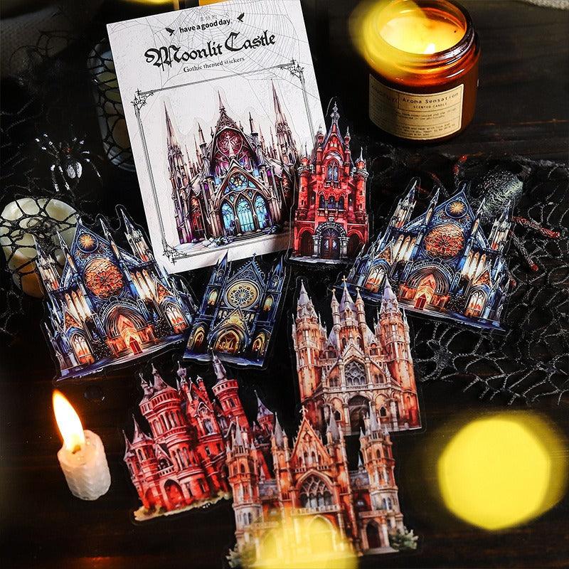 1201 Castle Stickers Moonlight City Collection - Memo Journals