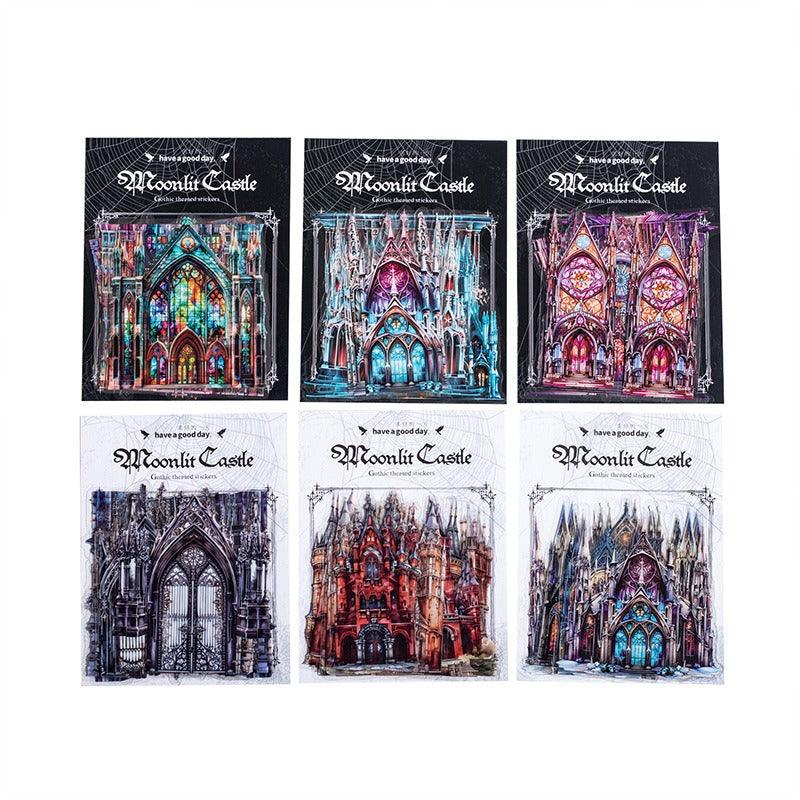 1201 Castle Stickers Moonlight City Collection - Memo Journals