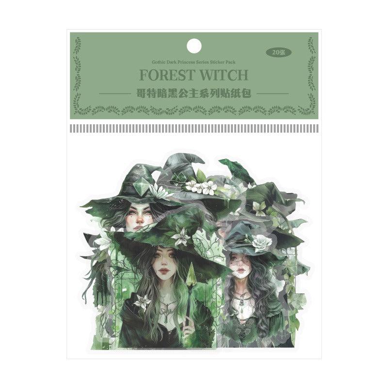 1080 pet sticker pack gothic dark princess series - Memo Journals