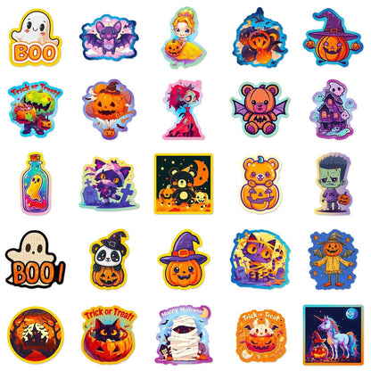 1209 50 Halloween Day Doodle Stickers - Memo Journals