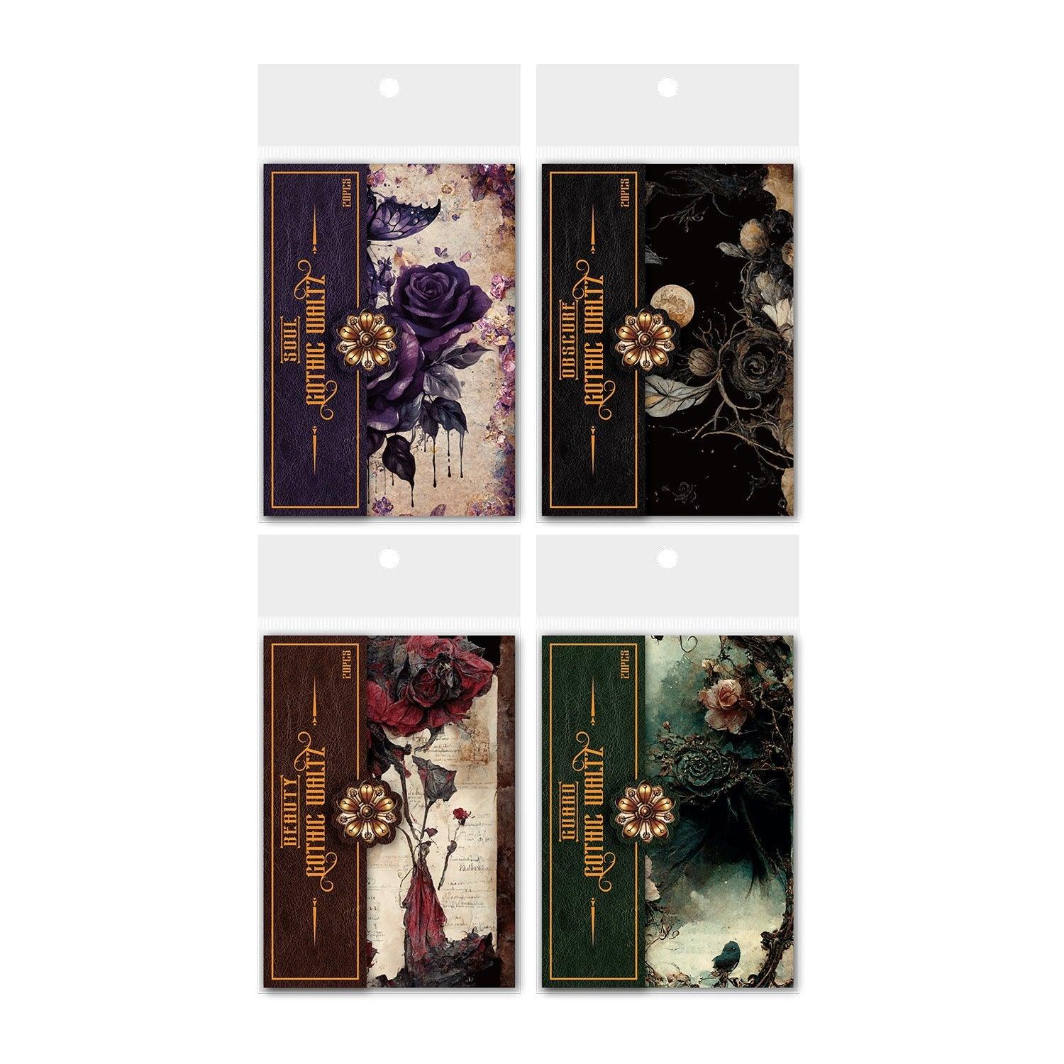 2035 Paper stock Gothic Dance Series - Memo Journals