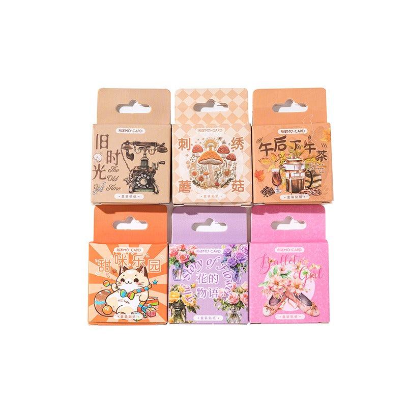 1084 Boxed Stickers Flower Story Series - Memo Journals