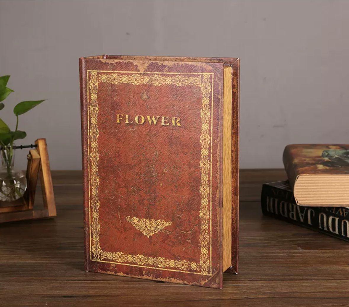 6002 Burgundy Vintage Book Box - Memo Journals