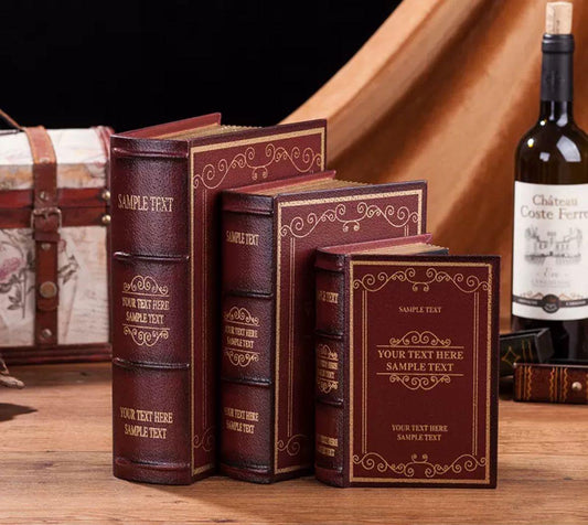 6007 Vintage Decorative Book Box - Memo Journals