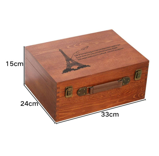 6016 Solid Wood Desktop Storage Box - Memo Journals