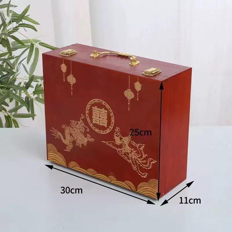 6019 Ancient Style Wooden Box Gift Box - Memo Journals