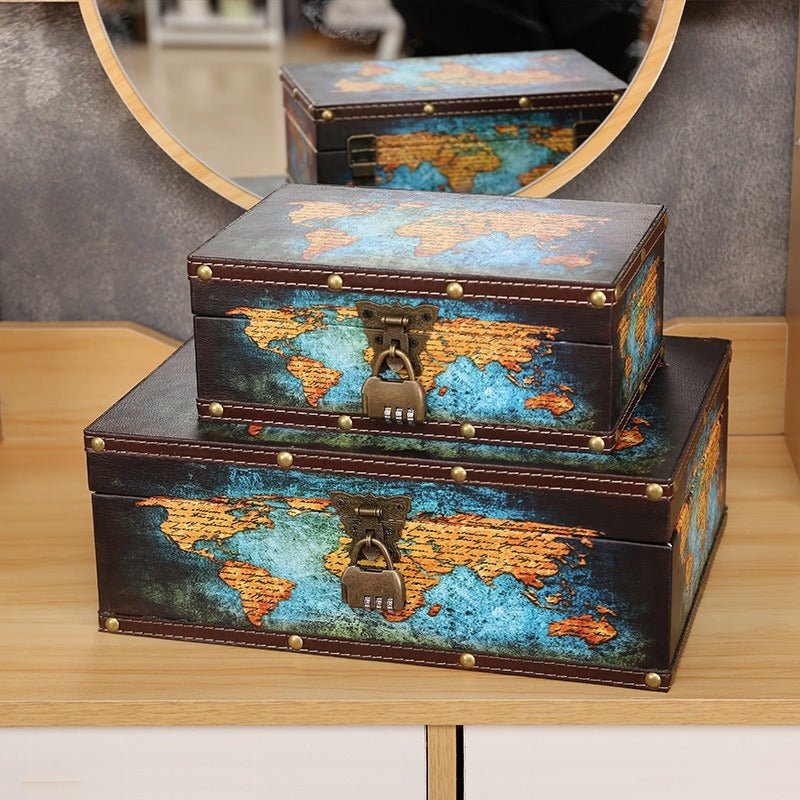 6046 Blue Map Box – Memo Journals