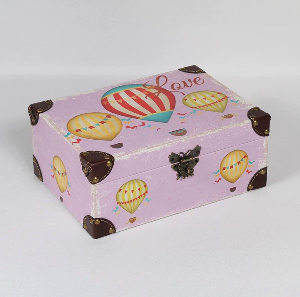 6099 Patterned Leather Storage Box - Memo Journals