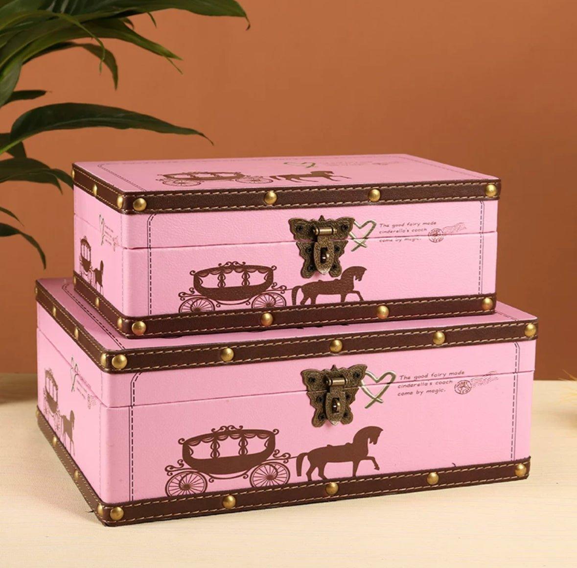 6100 Cartoon Carriage Style Storage Box - Memo Journals