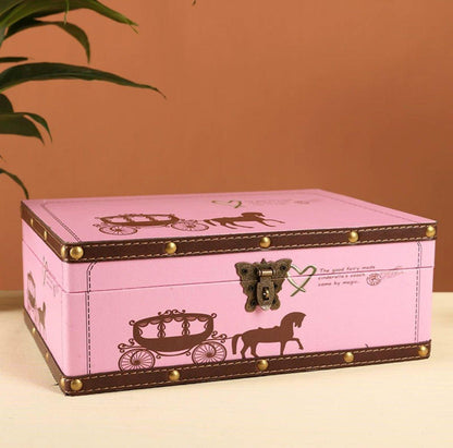 6100 Cartoon Carriage Style Storage Box - Memo Journals