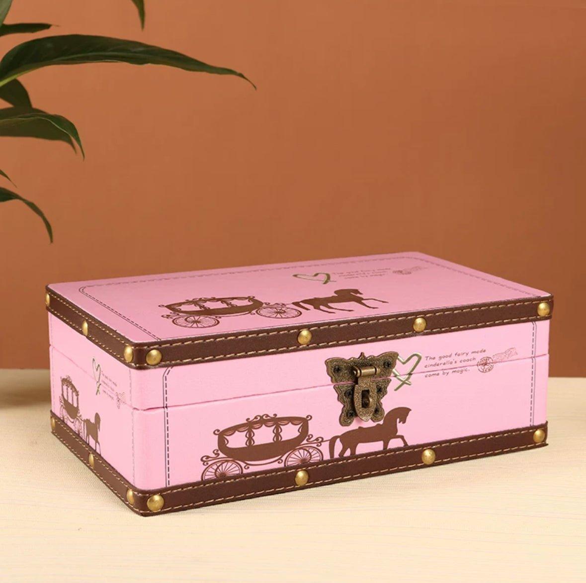 6100 Cartoon Carriage Style Storage Box - Memo Journals