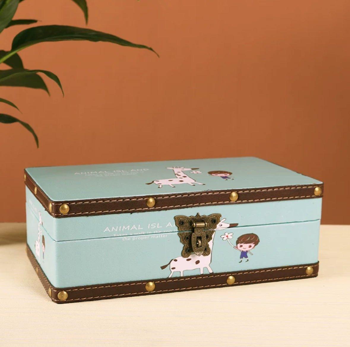 6103 Cartoon Giraffe Storage Box - Memo Journals