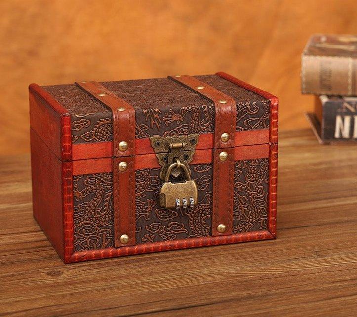 6114 Chinese Style Vintage Organizer with Dragon Pattern - Memo Journals