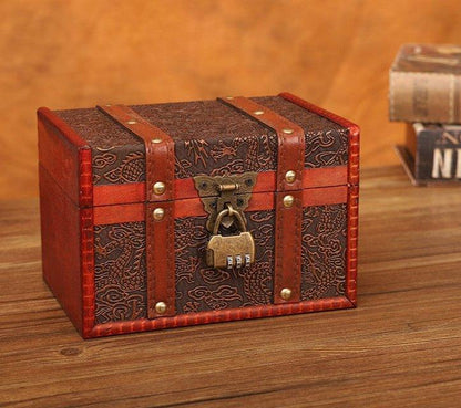 6114 Chinese Style Vintage Organizer with Dragon Pattern - Memo Journals