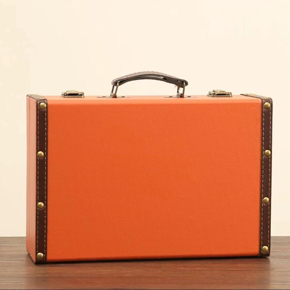 6135 Leather suitcase organiser storage box - Memo Journals