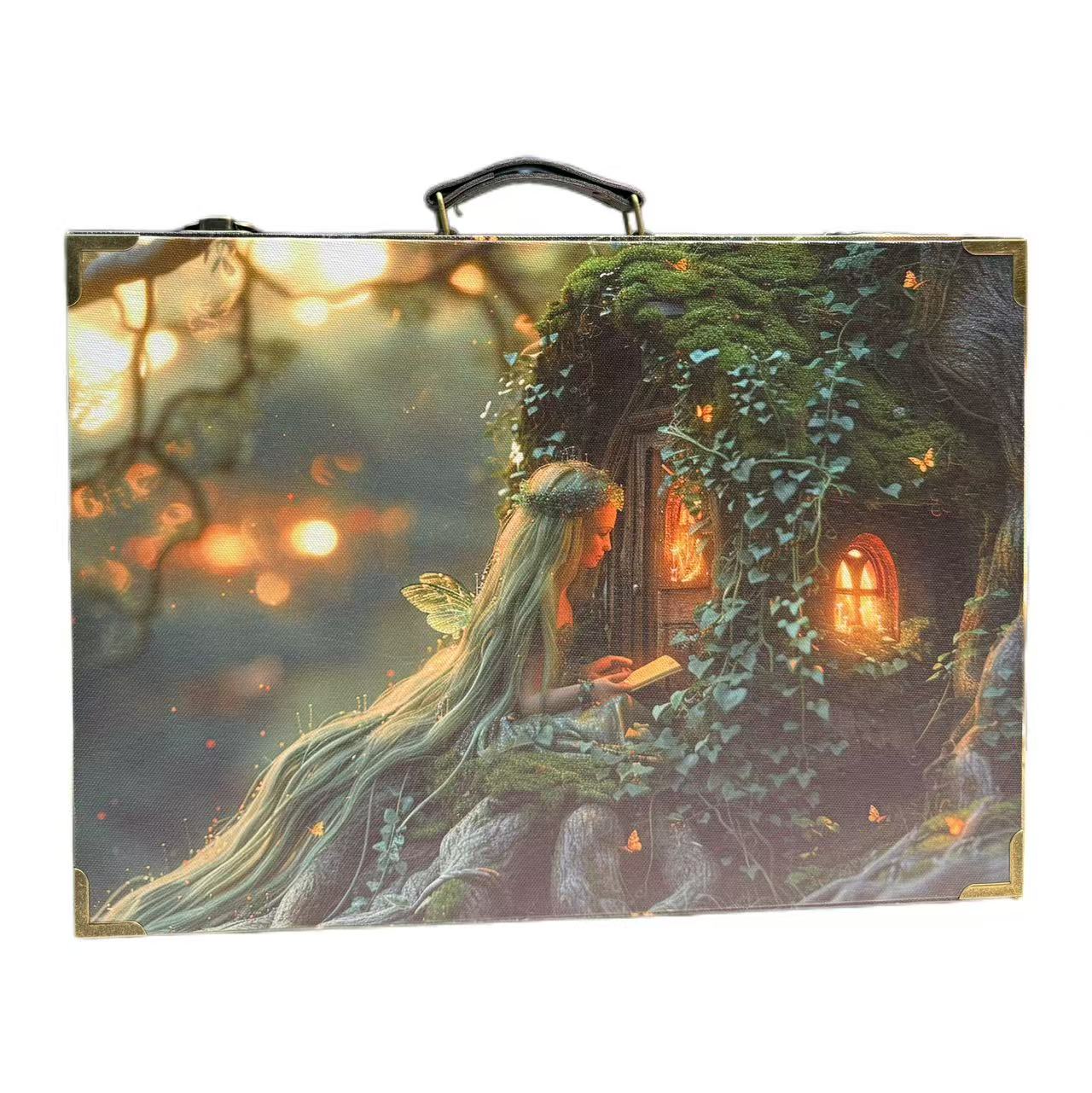 6177 Box with Greenery - Wrapped Elven Dream - like Style