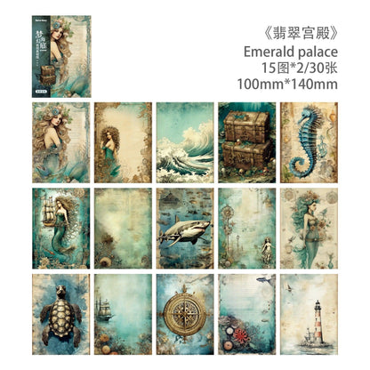 2031 Material Paper Fantasy Underwater Series - Memo Journals