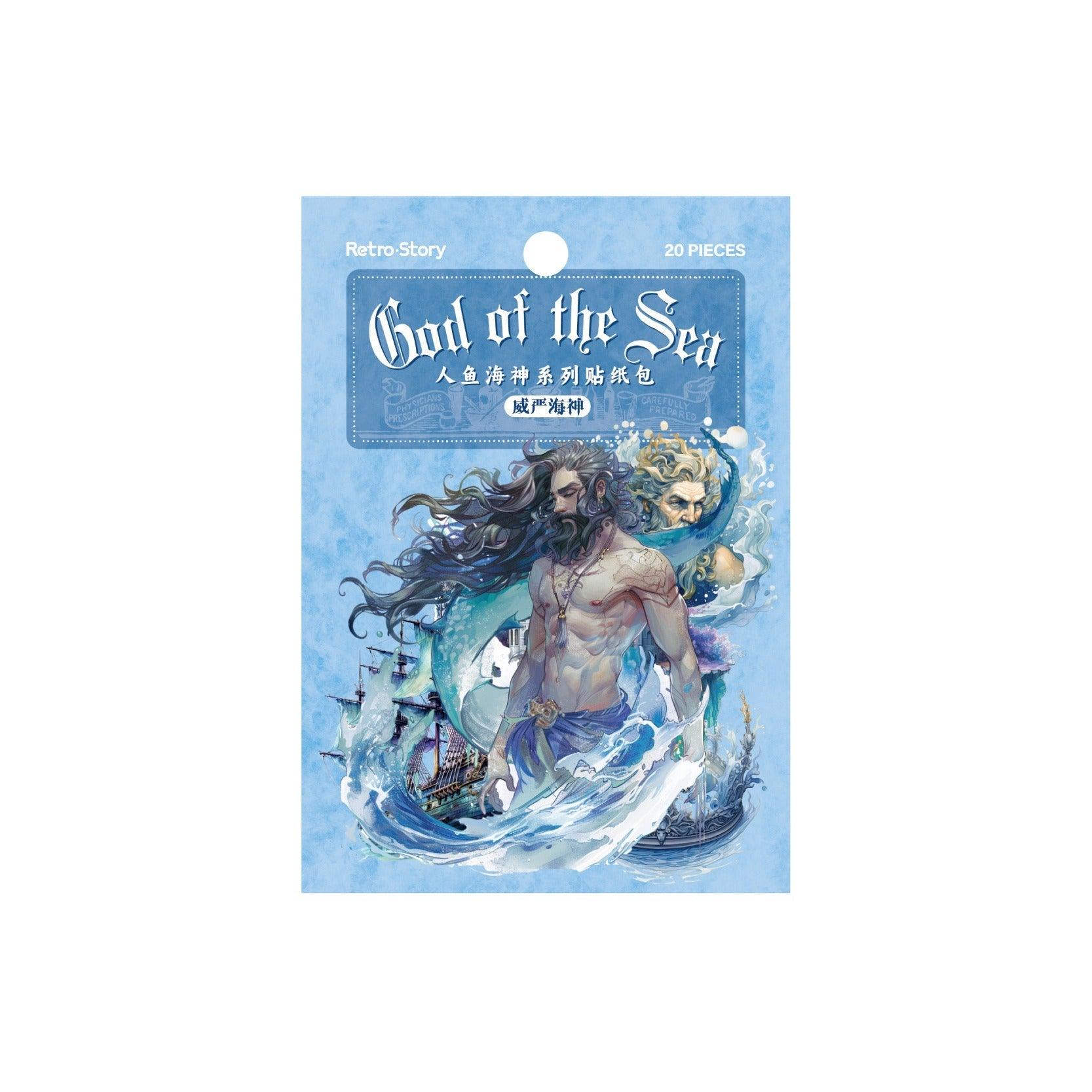 1056 Sticker Pack Mermaid Poseidon Series - Memo Journals