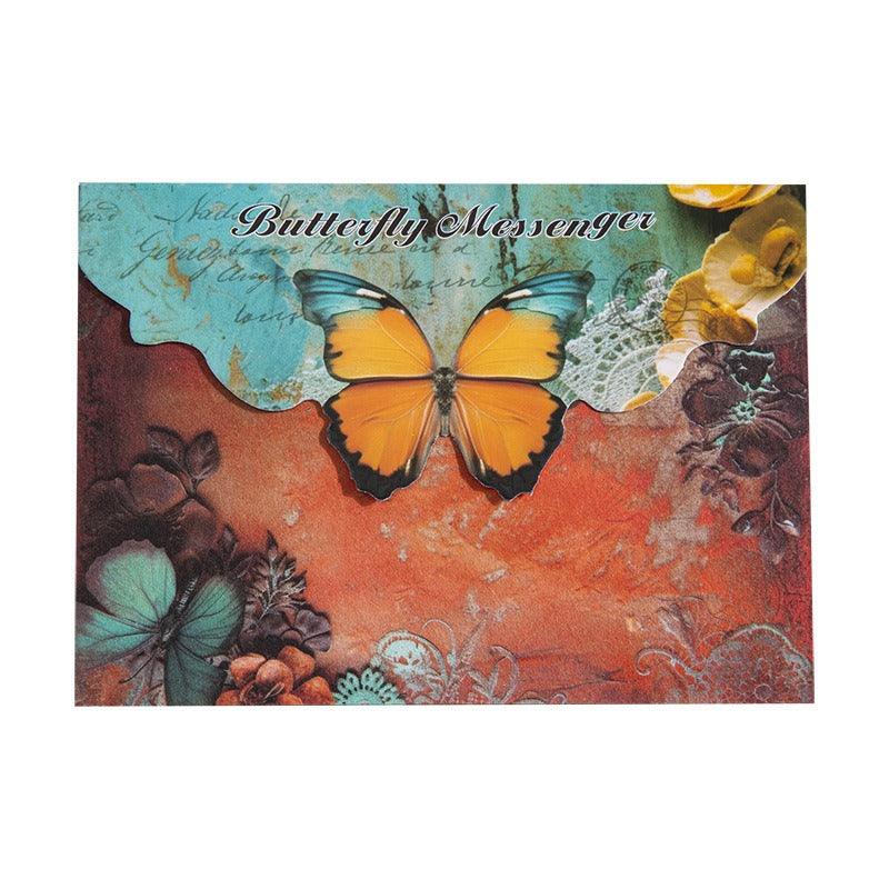 2040 Material Paper Color Butterfly Messenger Series - Memo Journals