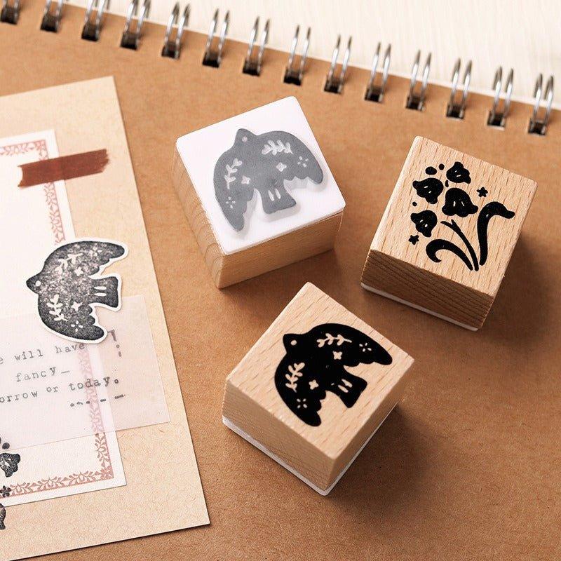 7014 Wooden Stamp Set - Memo Journals