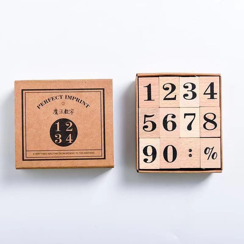 7015 Wooden Stamp Set for the Month of the Week - Memo Journals