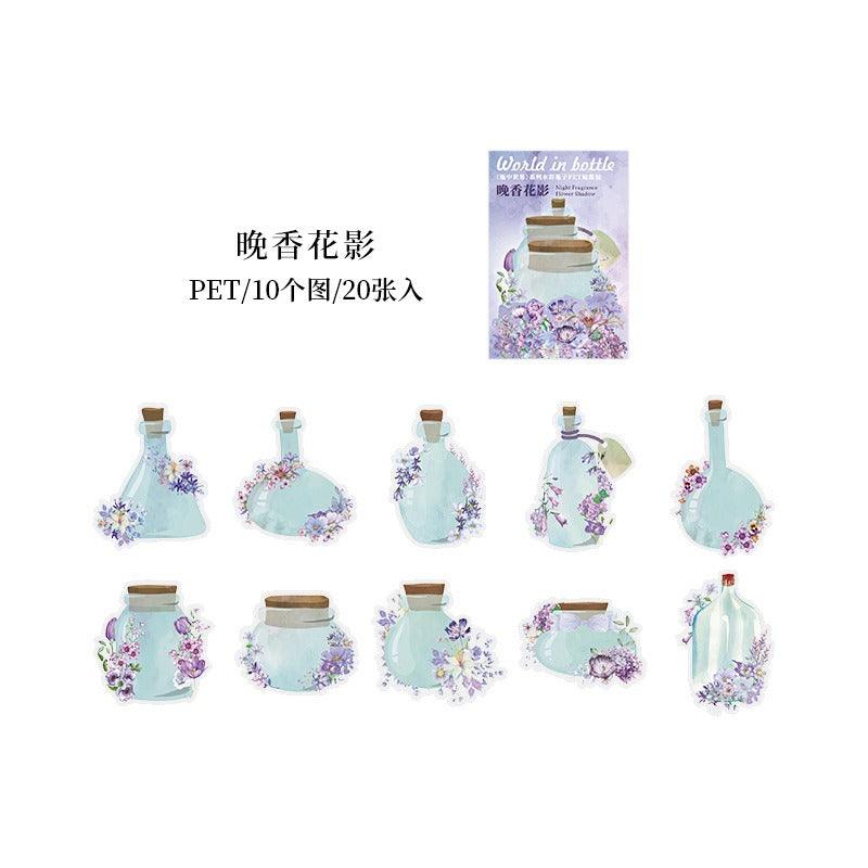 1196 PET Sticker Pack World in a Bottle Series - Memo Journals