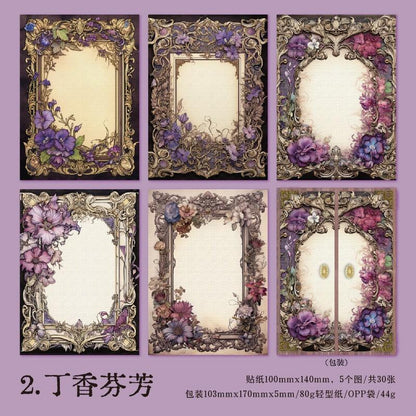 2038 Material Paper Fragrant Flower Shadow Series - Memo Journals