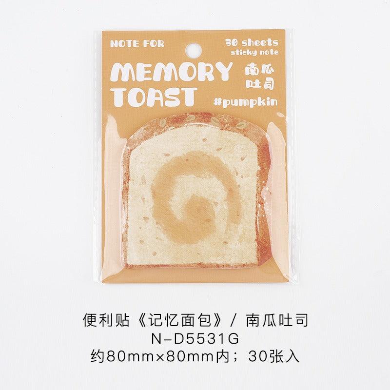 2043 Sticky Notes Memory Bread Series Sticky Notes Message Paper - Memo Journals