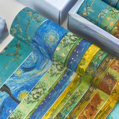 3019 Hot stamping washi tape Embroidery Huagao series - Memo Journals