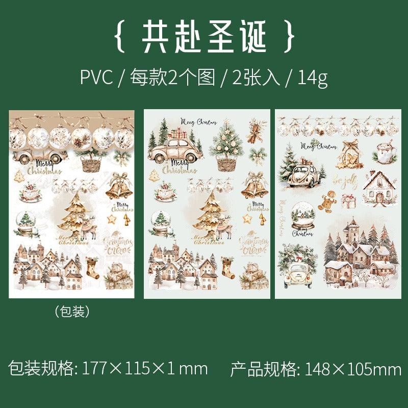 1202 Transfer Stickers Christmas Party Series - Memo Journals