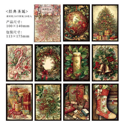 2188 Sketchy Paper Christmas Theme Series - Memo Journals