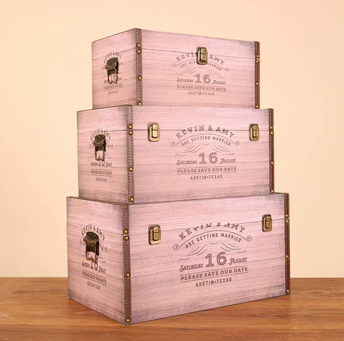 6166 Vintage Wooden Box Storage Box – Memo Journals