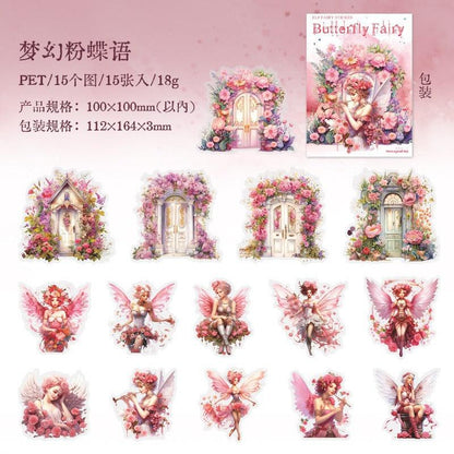 1197 PET Sticker Pack Butterfly Fairy Series - Memo Journals