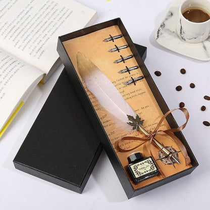 9014 Creative Gift Fountain Pen Set Vintage Dip Pen - Memo Journals