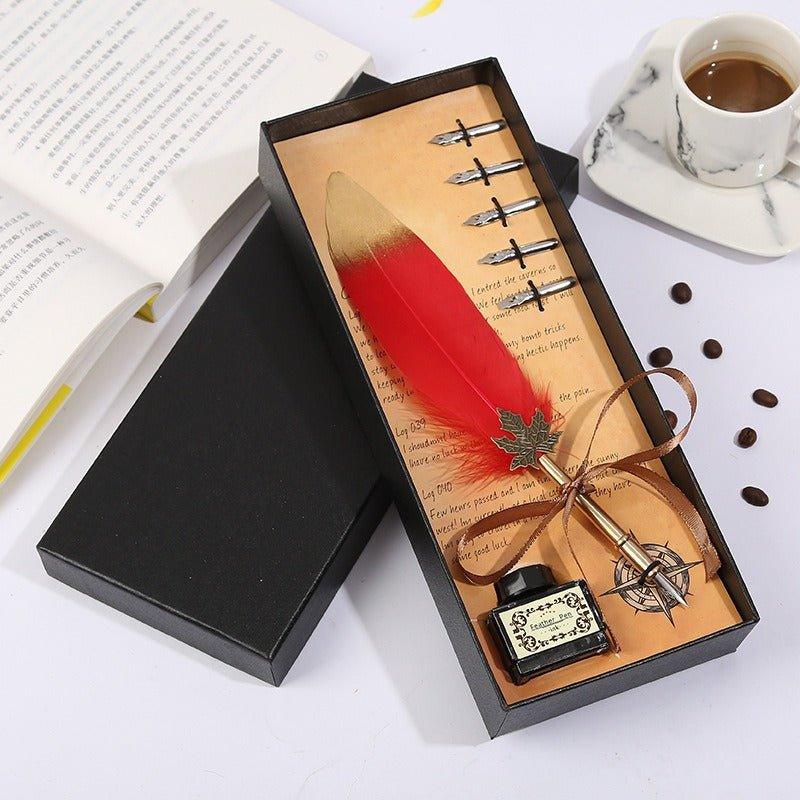 9014 Creative Gift Fountain Pen Set Vintage Dip Pen - Memo Journals