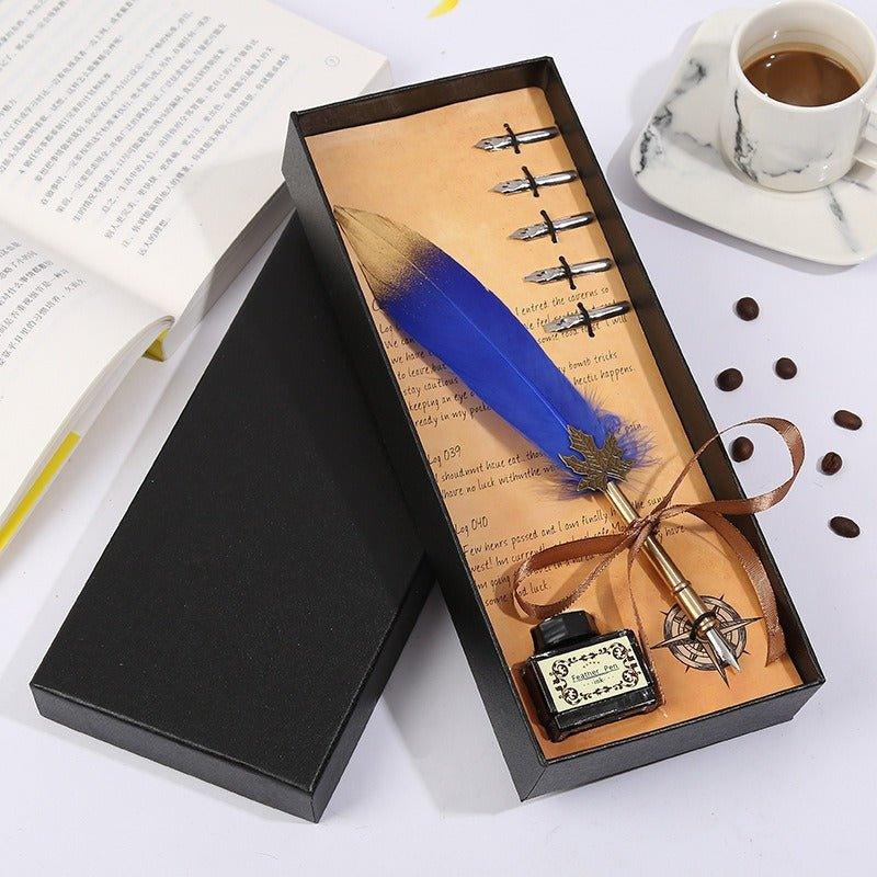 9014 Creative Gift Fountain Pen Set Vintage Dip Pen - Memo Journals