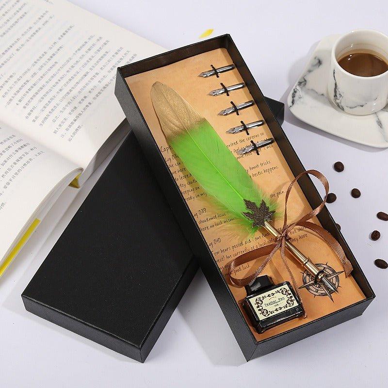 9014 Creative Gift Fountain Pen Set Vintage Dip Pen - Memo Journals