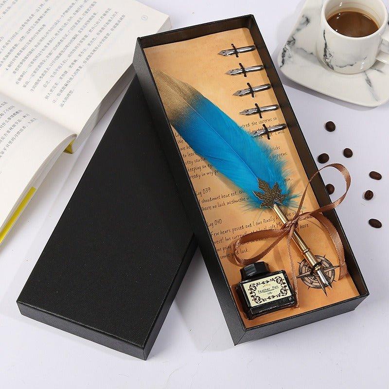 9014 Creative Gift Fountain Pen Set Vintage Dip Pen - Memo Journals