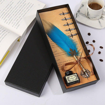 9014 Creative Gift Fountain Pen Set Vintage Dip Pen - Memo Journals