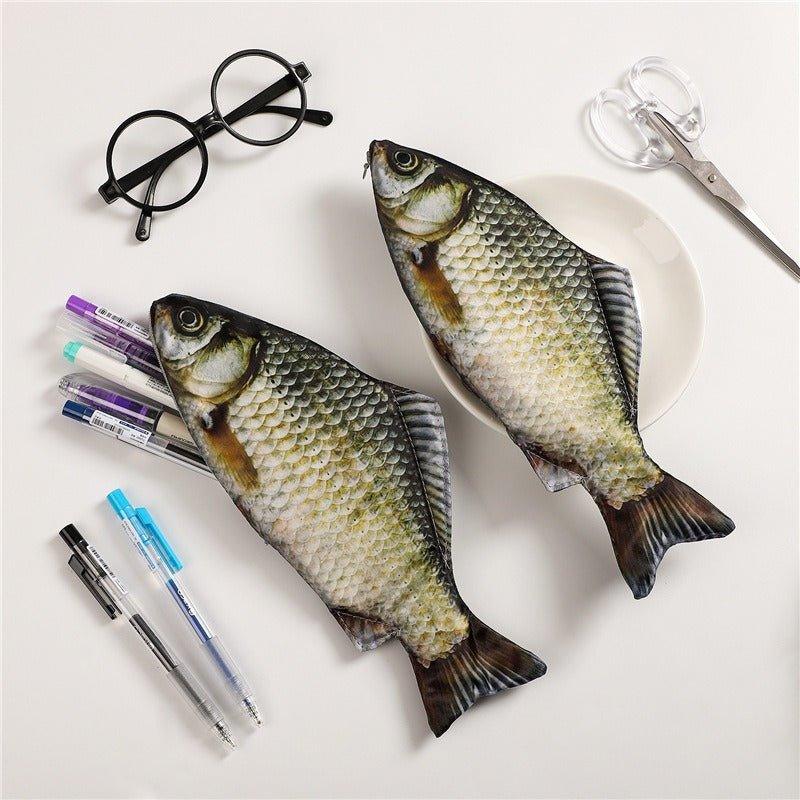 9023 Carp pencil case personalized quirky fresh sea fish stationery case - Memo Journals