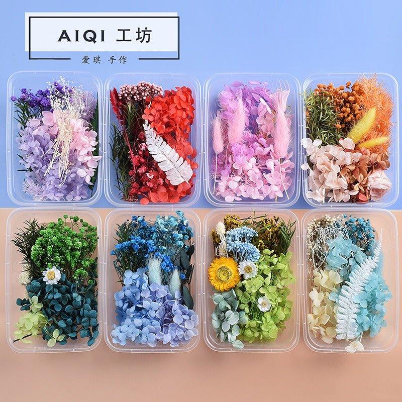 9131 Real dried flowers everlasting flower box handmade diy material - Memo Journals