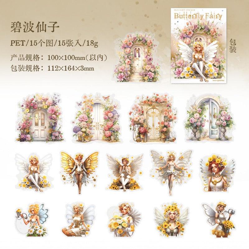 1197 PET Sticker Pack Butterfly Fairy Series - Memo Journals